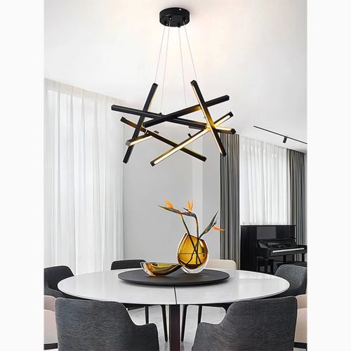 Lobby|Kitchen|Pendant|Hanging|Black|LED|Chandelier|Creative|Modern