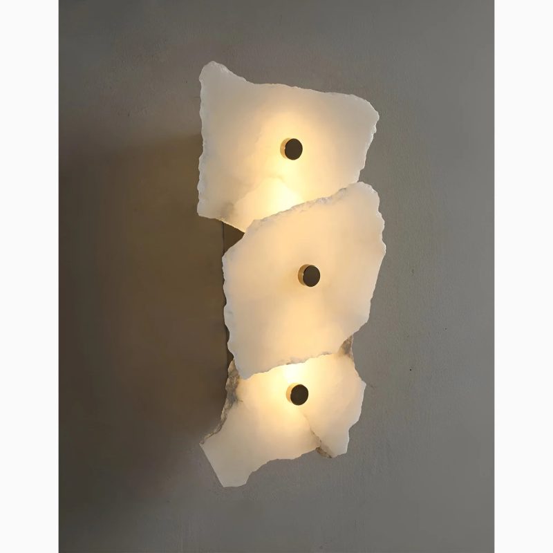 Natural|Marble|Creative|Wall|Sconce|Lamp|Light|Steel