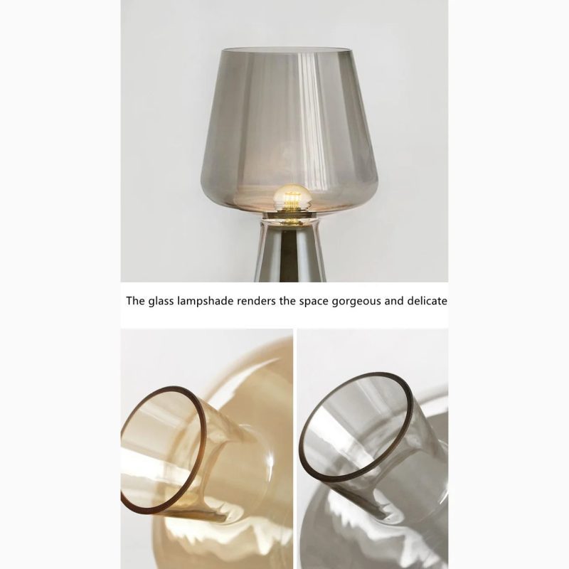 Modern Glass Cement Night Lamp In A Nordic Style