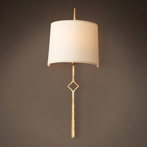 Modern Golden Cloth Wall Lamp in American Style