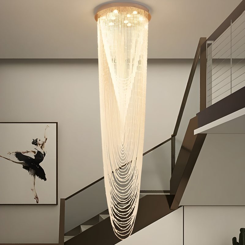 Golfe-Juan | Stunning Large Crystal Ceiling Chandelier from Mirodemi with Warm Light