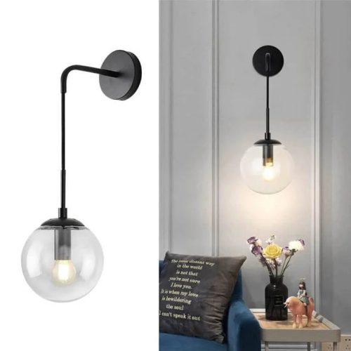 Modern LED Wall Lamp Glass Ball Shaped