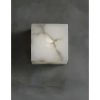 Marble|Cube|White|Wall|Lamp|Sconce|Elegant|Modern|Luxury