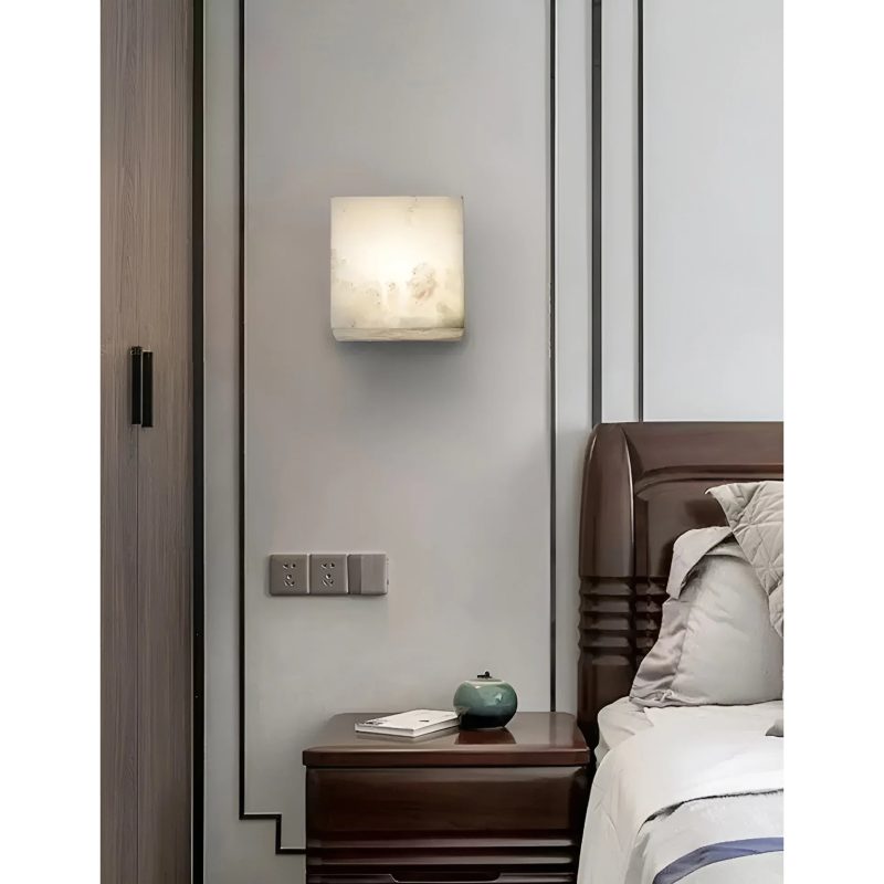 Modern Marble Wall Lamp In Designer Style For Bedroom