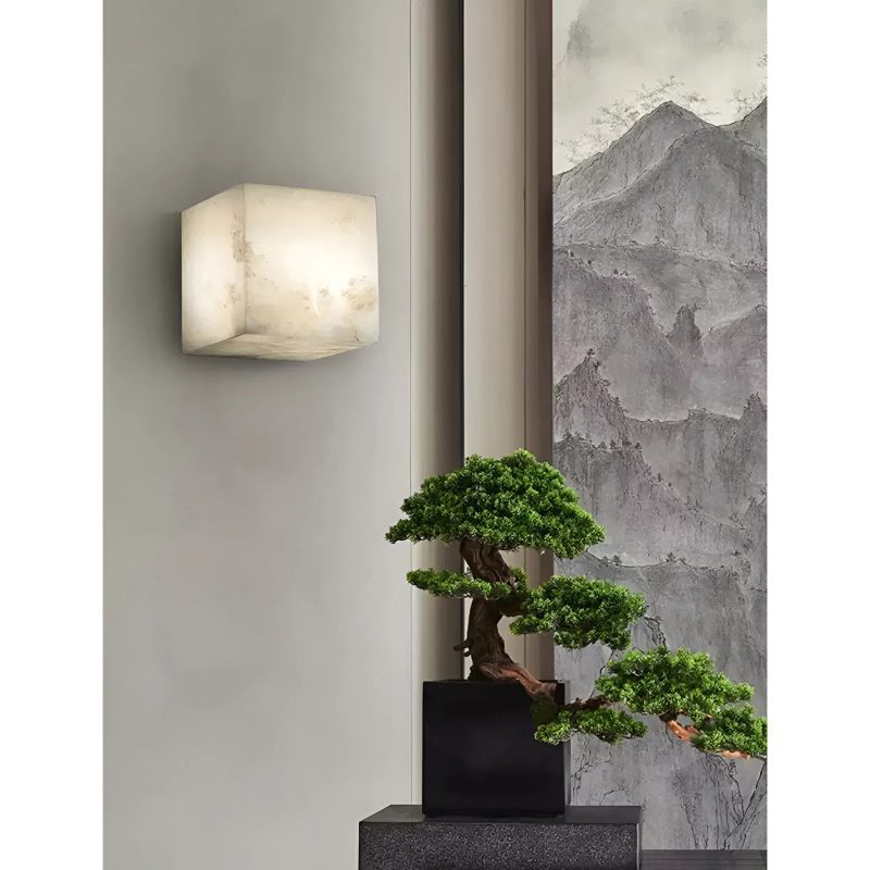 Modern Marble Wall Lamp In Designer Style For Living Room