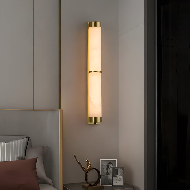 Modern Marble Wall Lamp in Chinese Style for Bedroom