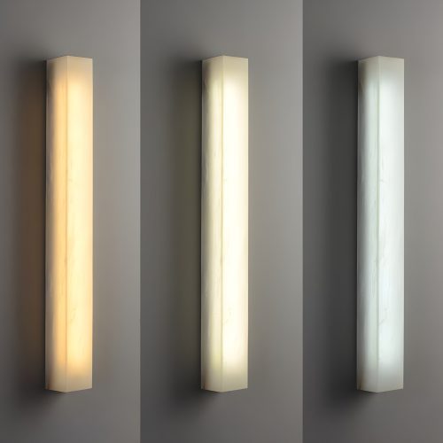 Modern Marble Wall Lamp in Minimalistic Style 3 Colors Light