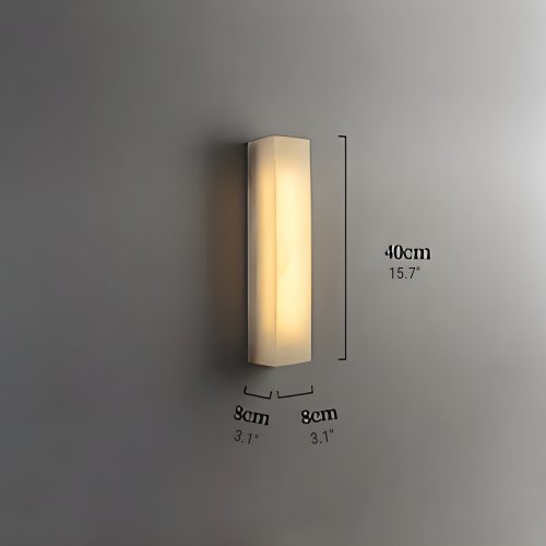 Modern Marble Wall Lamp in Minimalistic Style Size1