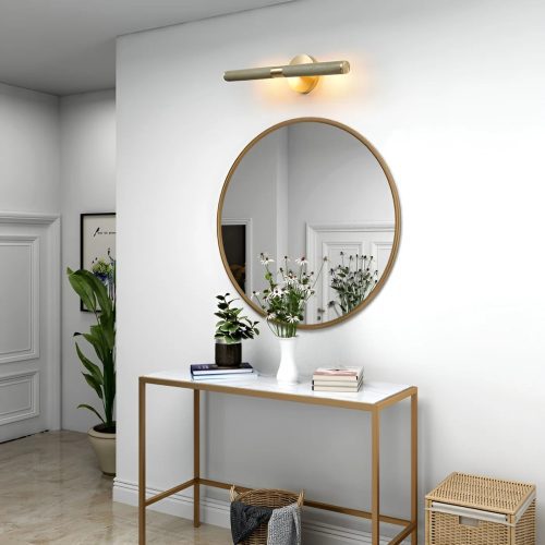 Modern Mirror Wall Lamp In The Futuristic Style For Bathroom For Hall