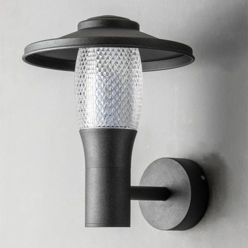 Modern Outdoor Black Aluminum LED Wall Lamp