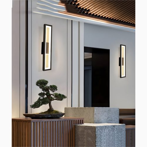 MIRODEMI Modern Outdoor Gold/Black Waterproof LED Wall Mounted Lamp For Garden Porch | Outdoor Lighting | Wall Light | LED Light |