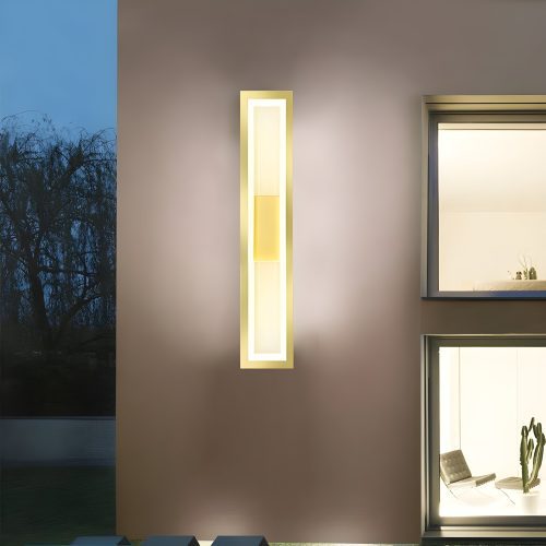 Modern Outdoor Gold Waterproof LED Wall Mounted Lamp for Porch