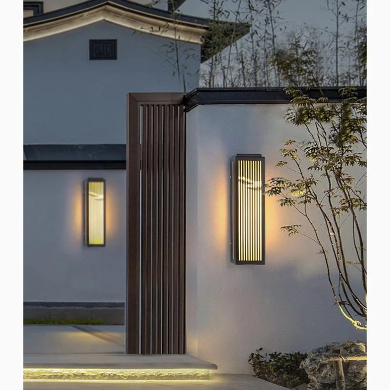 Modern Outdoor Waterproof Wall Lamp In Chinese Style For Yard