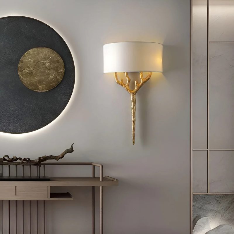 Modern Wall Lamp In The Shape Of The Branch For Dining Room