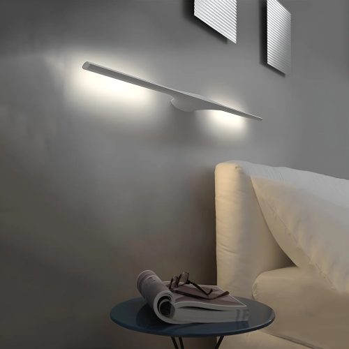 Modern White LED Wall Lamp In Nordic High Tech Style For Bedroom