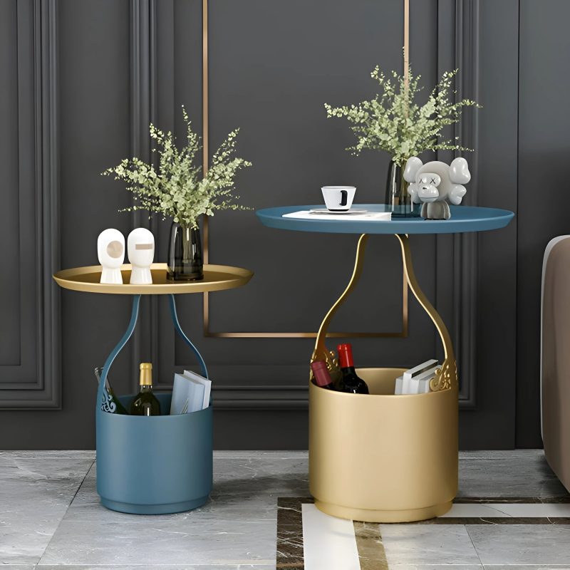 Multifunctional Iron Flower Stand With Storage Tables