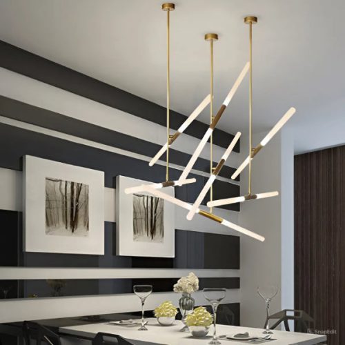 Murato New Minimalistic Gold LED Chandelier