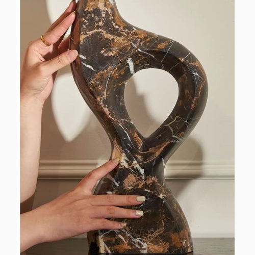 Portoro Marble Candle Holder