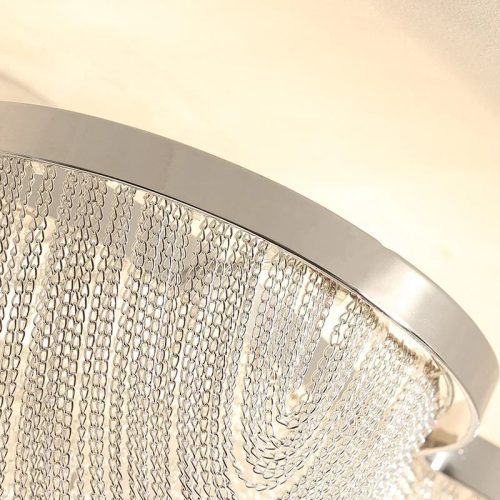 Post Modern Aluminum Chain Pendant Chandelier For Staircase