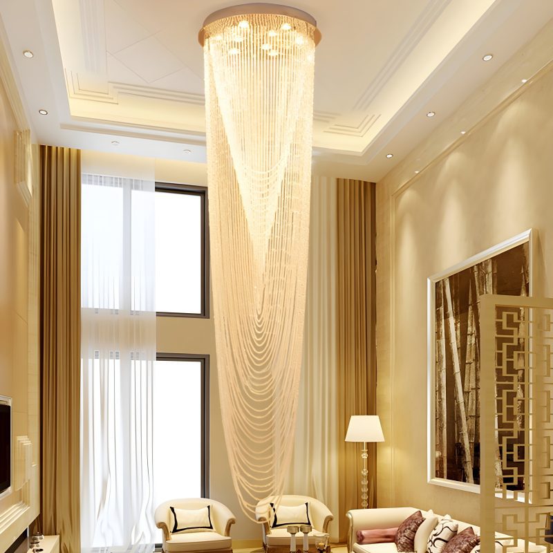 Retro Crystal Large LED Ceiling Chandelier