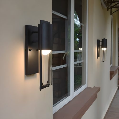 Retro Vintage Black Outdoor Waterproof LED Wall Lighting for Porch