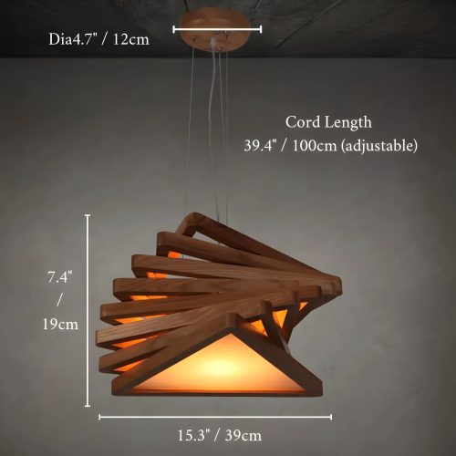 Retro Wooden LED Pendant Lighting for Restaurant