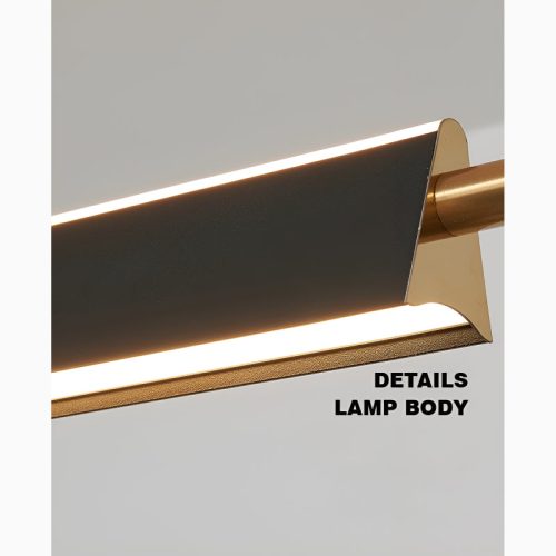 Rimplas Retro Styled Led Pendant Light with Long Bar Shape Detailed