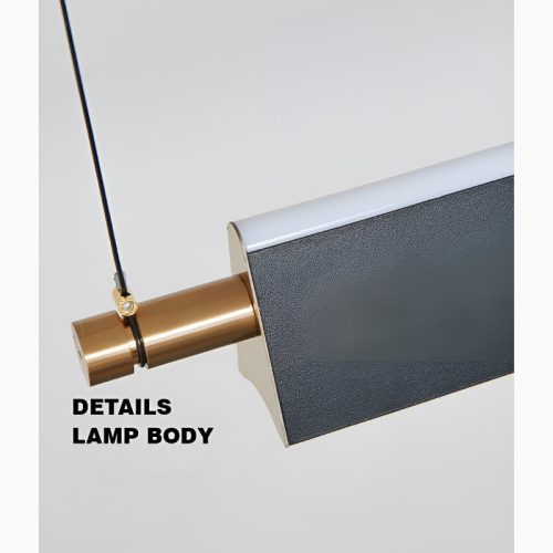 Rimplas Retro Styled Led Pendant Light with Long Bar Shape Details