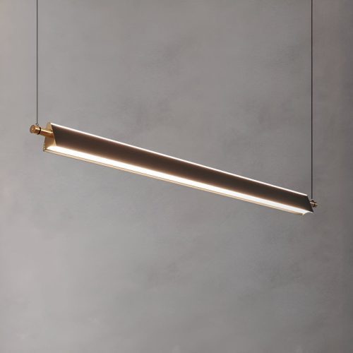 Rimplas Retro Styled Led Pendant Light with Long Bar Shape EmptyBG