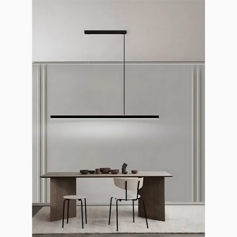 Romont | Simple Stylish Minimalistic Black Chandelier from Mirodemi for Dining Room  | LED Light | Minimalism | Hotel Design