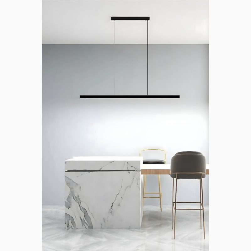 Romont | Simple Stylish Minimalistic Black Chandelier from Mirodemi for Dining Room  | LED Light | Minimalism | Hotel Design