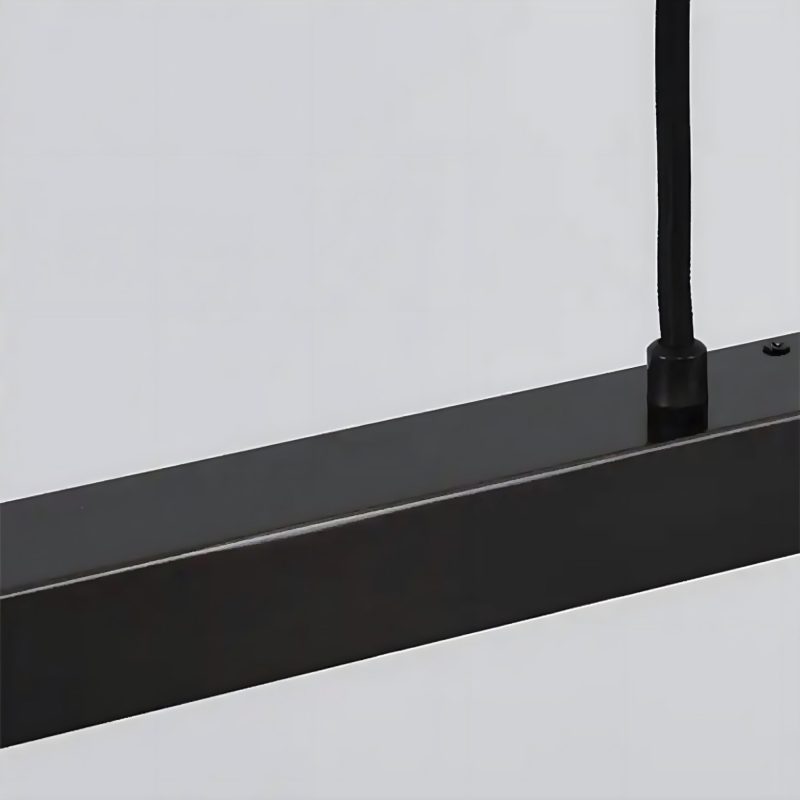 Romont Simple Stylish Minimalistic Black Chandelier in Detail