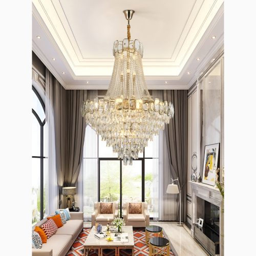 Roure Large Classic Luxury Staircase Crystal Elite Wonderful Chandelier