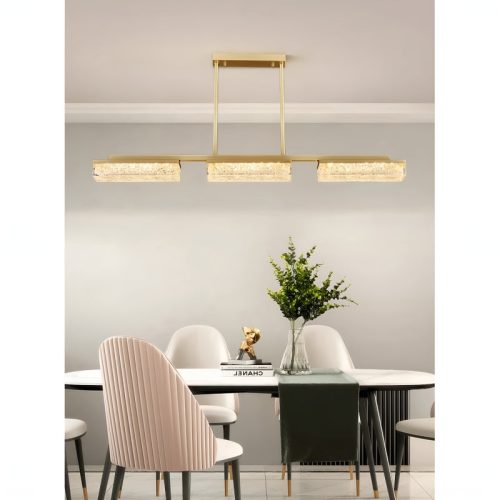 Sempach Modern Drum Blocks LED Ceiling Chandelier 3 heads