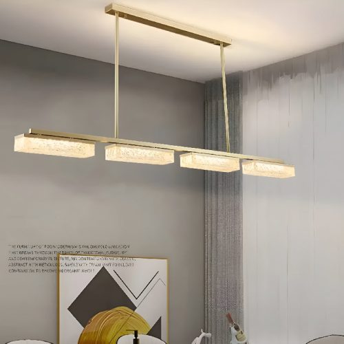 Sempach Modern Drum Blocks LED Ceiling Chandelier 4 heads