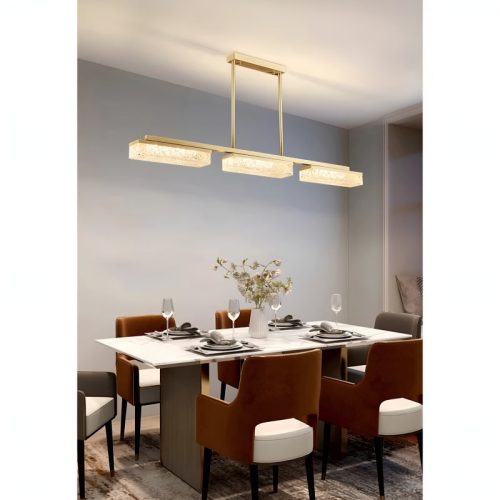 Sempach Modern Drum Blocks LED Ceiling Chandelier