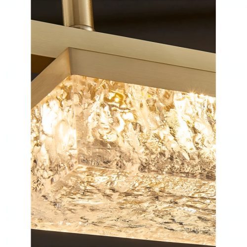 Sempach Modern Drum Blocks LED Ceiling Chandelier in details