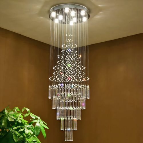 Sestri Ponente Stylish Transparent Crystal Chandelier for Home