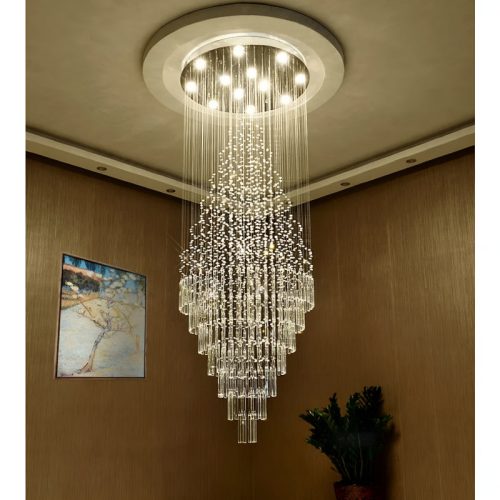 Sestri Ponente Stylish Transparent Crystal Elite Chandelier