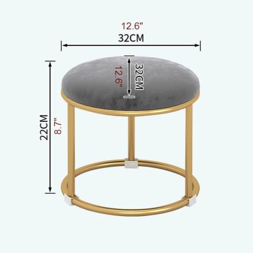 Small Luxury Iron Wrought Iron Ottoman Size