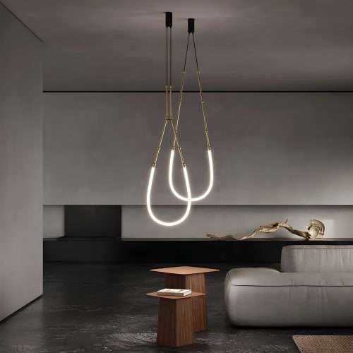 Stylish Golden LED Pendant Light