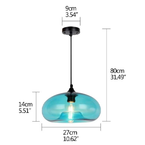 Tourrettes sur Loup Modern Loft Glass Pendant Lamp