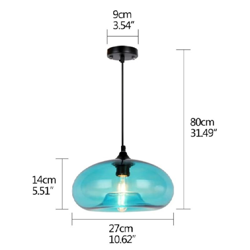 Tourrettes sur Loup Modern Loft Glass Pendant Lamp