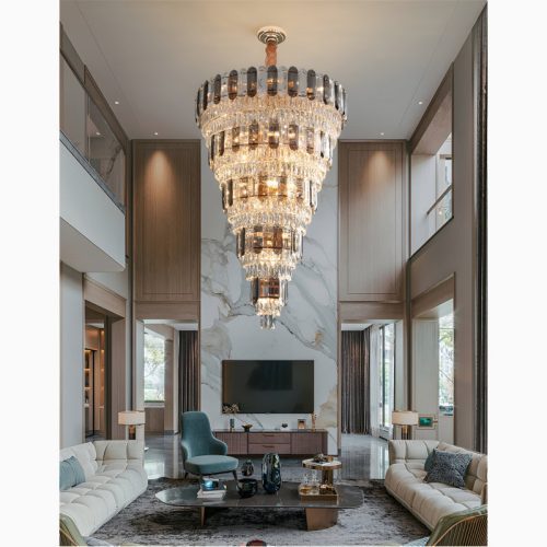 Voltri Post modern Grand Luxury Crystal Chandelier