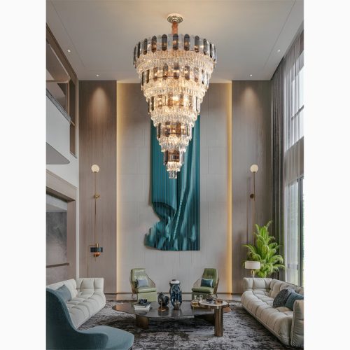 Voltri Post modern Grand Luxury Crystal Perfect Chandelier