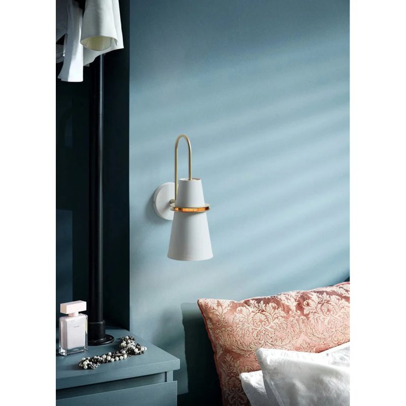 Wall Lamp In The Shape Of Truncated Cone For Bedroom