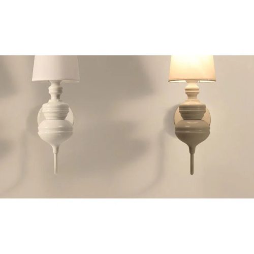 White Classic Style Wall Sconce For Living Room