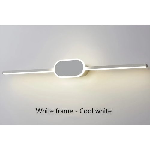 White Oval LED Mirror Wall Lamp For Bathroom