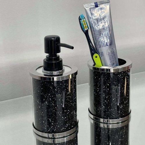 black bathroom accessory sets fur cyb0 683 4f 1000 169674