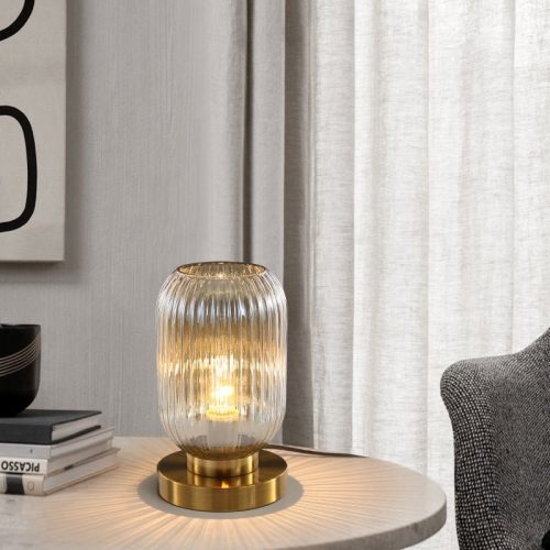 MIRODEMI® Modern Decor Table Glass Lamp for Bedroom, Living Room, Bedside, Study image | luxury lighting | glass table lamps